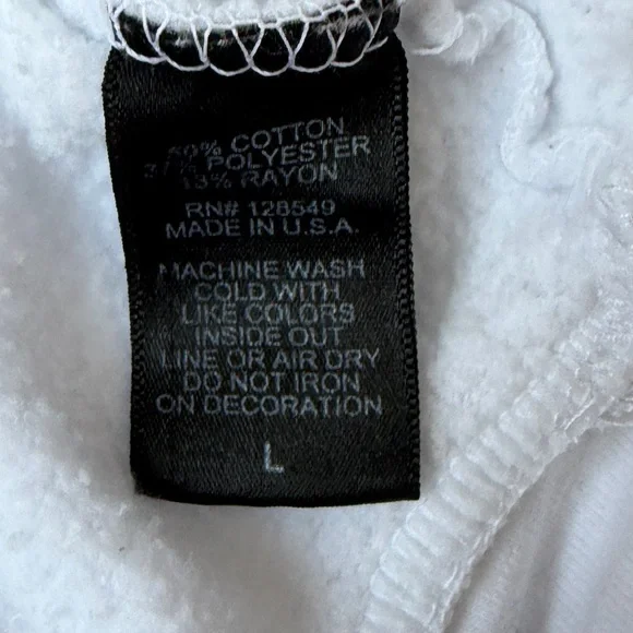 Aviator Nation White Ninja Pullover Hoodie Unisex Sizing Large - Picture 9 of 10